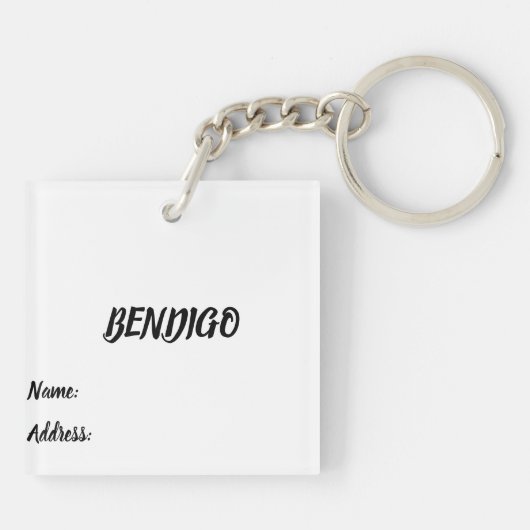 AcrylSleutelhanger Sleutelhanger (Achterkant)