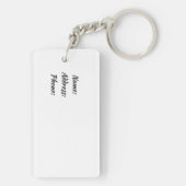 AcrylSleutelhanger Sleutelhanger (achterkant)