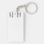 AcrylSleutelhanger Sleutelhanger (achterkant)