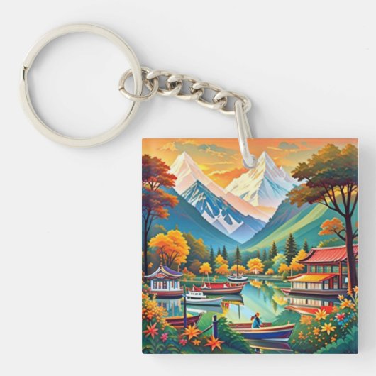 AcrylSleutelhanger Sleutelhanger (voorkant)