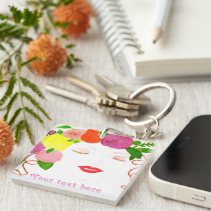 AcrylSleutelhanger voor meisjes personaliseren Sleutelhanger