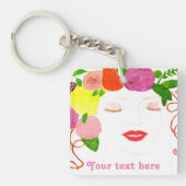AcrylSleutelhanger voor meisjes personaliseren Sleutelhanger (voorkant)