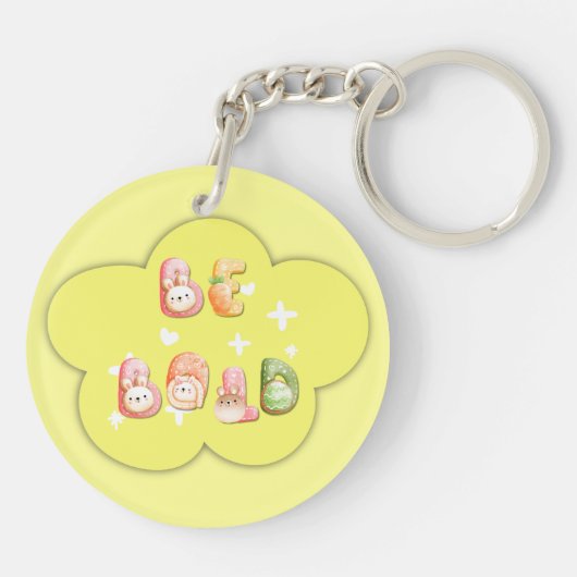 Acrylsleutelhanger | Wees Dapper Sleutelhanger (Achterkant)