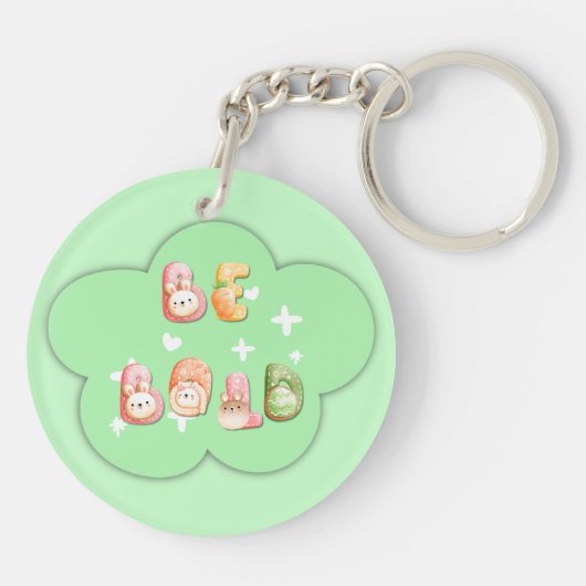 Acrylsleutelhanger | Wees Dapper Sleutelhanger (Achterkant)