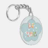 Acrylsleutelhanger | Wees jezelf Sleutelhanger (Voorkant Links)