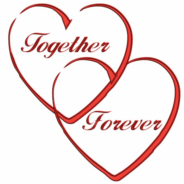 Acryltafel — Sentertainmenthart bruiloft Shower Staand Fotobeeldje (Voorkant)