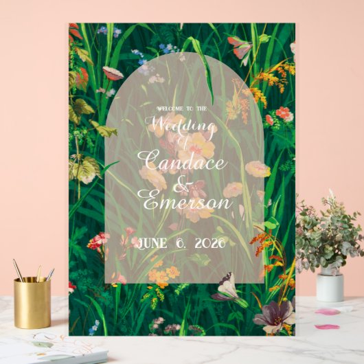 Acrylteken Acryl Bord (Huwelijk)