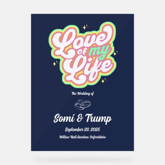 Acrylteken Acryl Bord (Voorkant)