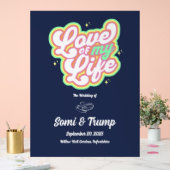 Acrylteken Acryl Bord (Huwelijk)