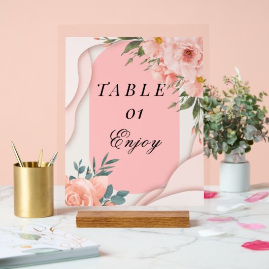 Acrylteken Acryl Bord (Huwelijk)