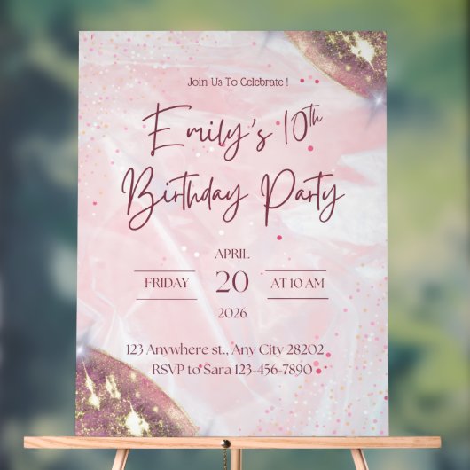 Acrylteken Acryl Bord (Neutraal)