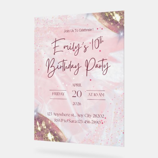 Acrylteken Acryl Bord (Hoek)