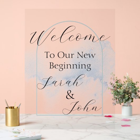 Acrylteken Acryl Bord (Huwelijk)