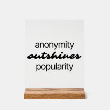 Acrylteken anonimiteit