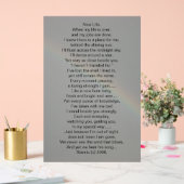 Acrylteken GEDICHT OP FOTOGRAFISCH ONTWERP Acryl Bord (Huwelijk)