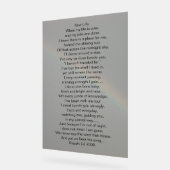 Acrylteken GEDICHT OP FOTOGRAFISCH ONTWERP Acryl Bord (Hoek)