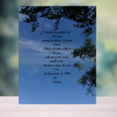 Acrylteken GEDICHT OP FOTOGRAFISCH ONTWERP Acryl Bord (Neutraal)