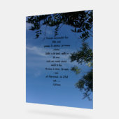 Acrylteken GEDICHT OP FOTOGRAFISCH ONTWERP Acryl Bord (Hoek)