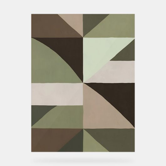 Acrylteken organische geometrie acryl bord (Voorkant)