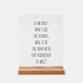 Acrylteken uit elkaar drijven acryl bord (Voorkant)