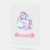 Acrylteken voor een magisch verjaardagsfeestje. acryl bord (Hoek)