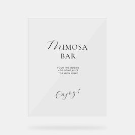 Acrylteken Vrijgezellenfeest in een elegante stijl Acryl Bord