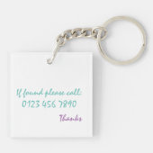 Acryltoetsenbord - Frans Scooter Life is een reis Sleutelhanger (Achterkant)