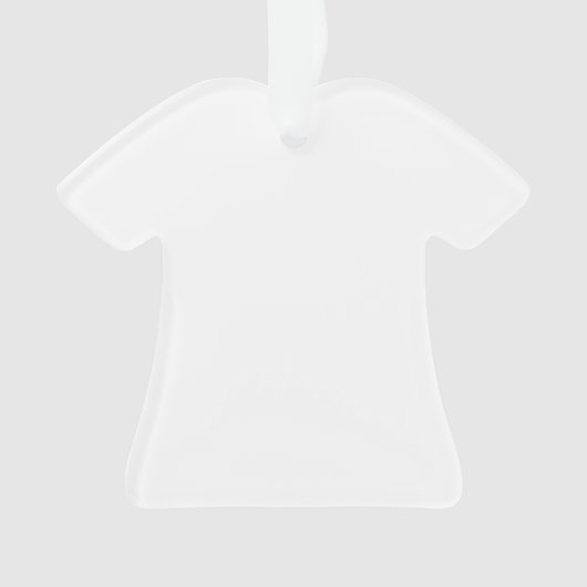 Acryltshirt voor uw eigen versiering ornament (voorkant)