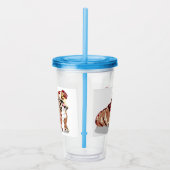 Acryltumbler: Engelstalig bulledog Acryl Drinkbeker (Rechts)