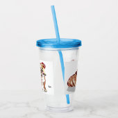 Acryltumbler: Engelstalig bulledog Acryl Drinkbeker (Links)