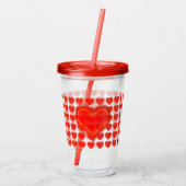 Acryltumbler - Harten Acryl Drinkbeker (Achterkant)