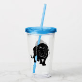 Acryltumbler met lion acryl drinkbeker (Achterkant)