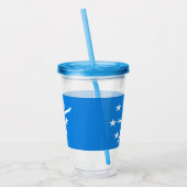 Acryltumbler met vlag van Corpus Christi, Texas Acryl Drinkbeker (Links)