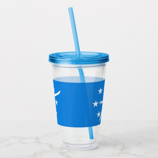 Acryltumbler met vlag van Corpus Christi, Texas Acryl Drinkbeker (Links)