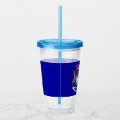 Acryltumbler met vlag van Michigan Acryl Drinkbeker (Rechts)