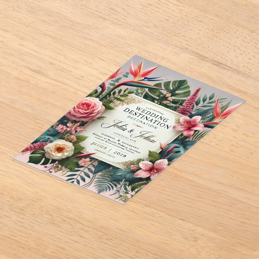 Acryluitnodiging Acryl Uitnodigingen (Laagn)