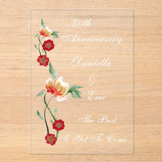 Acryluitnodiging Acryl Uitnodigingen (Voorkant)