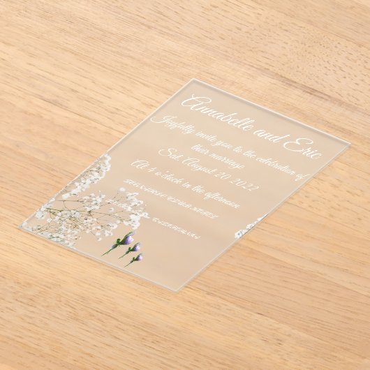 Acryluitnodiging Acryl Uitnodigingen (Laagn)