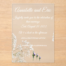 Acryluitnodiging Acryl Uitnodigingen