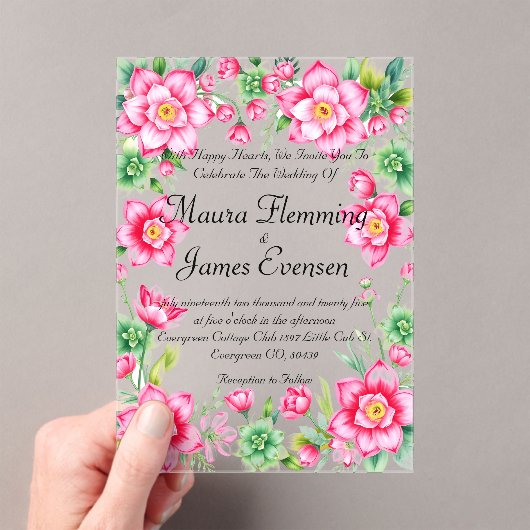 Acryluitnodiging Acryl Uitnodigingen (Insitu (Draagbaar))