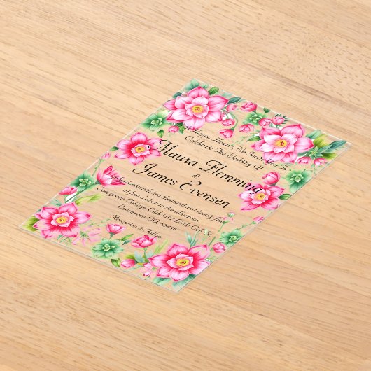 Acryluitnodiging Acryl Uitnodigingen (Laagn)