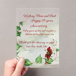 Acryluitnodiging Acryl Uitnodigingen