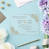 Acryluitnodiging Acryl Uitnodigingen (Insitu (Huwelijk))