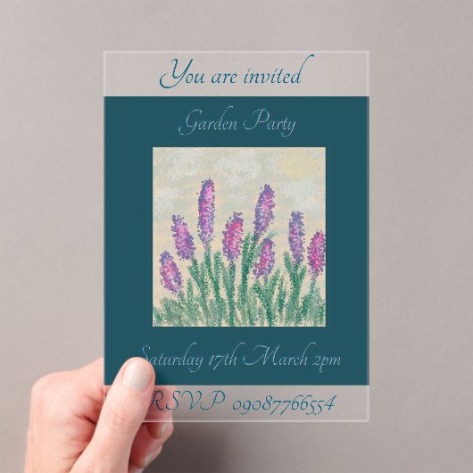 Acryluitnodiging Acryl Uitnodigingen (Insitu (Draagbaar))