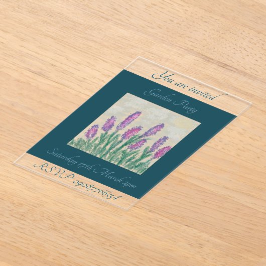 Acryluitnodiging Acryl Uitnodigingen (Laagn)