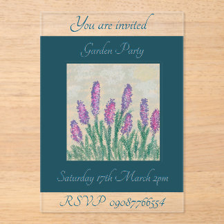 Acryluitnodiging Acryl Uitnodigingen