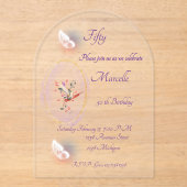 Acryluitnodiging Acryl Uitnodigingen (Voorkant)