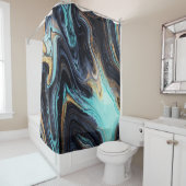 Acrylverf abstract: kleur achtergrond. douchegordijn (In situ)