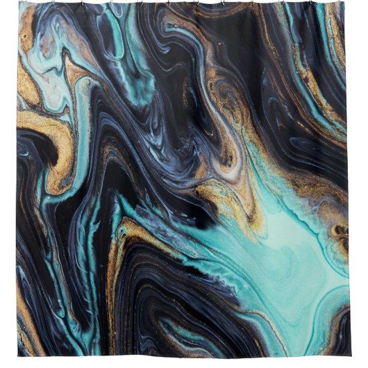 Acrylverf abstract: kleur achtergrond. douchegordijn (Voorkant)