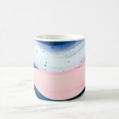 acrylverf, abstract. Sluiting van het schilderij Koffiemok (Center)